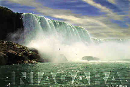 All images Copyright &copy; 1997 - 2000 WriteLine. All Rights Reserved. Niagara Falls postcard