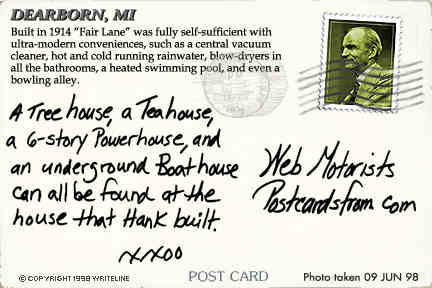 All images Copyright &copy; 1997 - 2000 WriteLine. All Rights Reserved. Henry Ford stamp