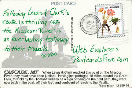 All images Copyright &copy; 1997 - 2000 WriteLine. All Rights Reserved. Bitterroot flower stamp